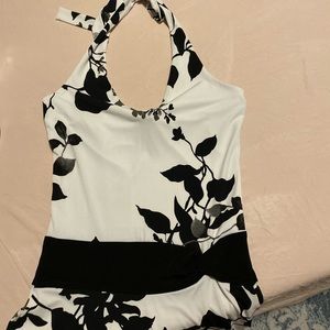 Black and white dress